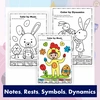 Image for Easter Music Coloring Pages Bundle product