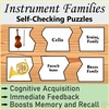 Image for Musical Instrument Families Self-Checking Puzzles product