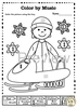 Image for Winter Music Coloring Pages | Color by Music Symbols product
