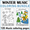Image for Winter Music Theory Coloring Pages | Bundle product
