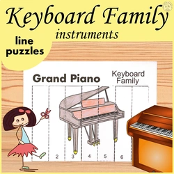 Image for Keyboard Musical Instruments Line Puzzles product
