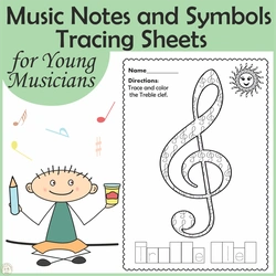 Image for Music Notes and Symbols Tracing Sheets for Young Musicians product