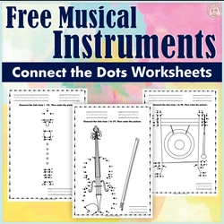 Image for Musical Instruments Dot to dot Worksheets {Weekly Freebies} product