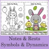 Image for Easter Music Coloring Pages Pack product