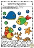 Image for Ocean Animals Music Coloring Pages | Dynamics Music Worksheets product