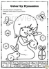 Image for Easter Music Coloring Pages | Color by Dynamics product