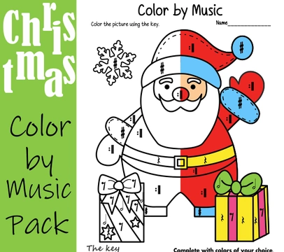 Christmas Music Coloring Pages Pack