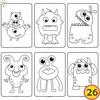 Image for Little Monsters Coloring Pages set # 2 product