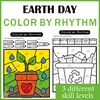 Image for Earth Day Music Rhythm Coloring Activities product