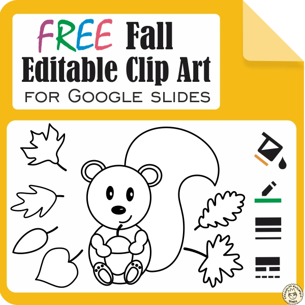 Free Fall Editable Clip Art for Google Slides
