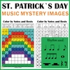 Image for St. Patrick`s Day Music Color by Note Mystery Pictures product