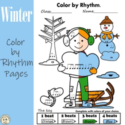 Image for Winter Color by Rhythm Pages product