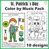 Image for St. Patrick`s Day Music Coloring Worksheets product