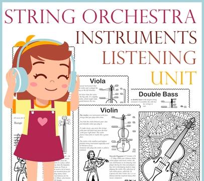 String Orchestra Instruments Listening Unit