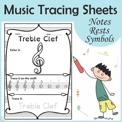 Image for Music Trace and Color sheets product