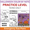 Image for Halloween Color by Music Pack product