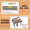 Image for Keyboard Family Instruments Music Coloring Activities Bundle product