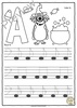 Image for Bass Clef Tracing Music Notes Worksheets for Fall product