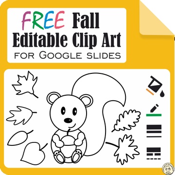 Free Fall Editable Clip Art for Google Slides