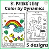 Image for St. Patrick's Day Music Coloring Pages | Color by Dynamics product