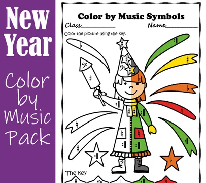 Happy New Year Color by Music Pack