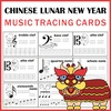 Music Tracing Task Cards for Chinese Lunar New Year