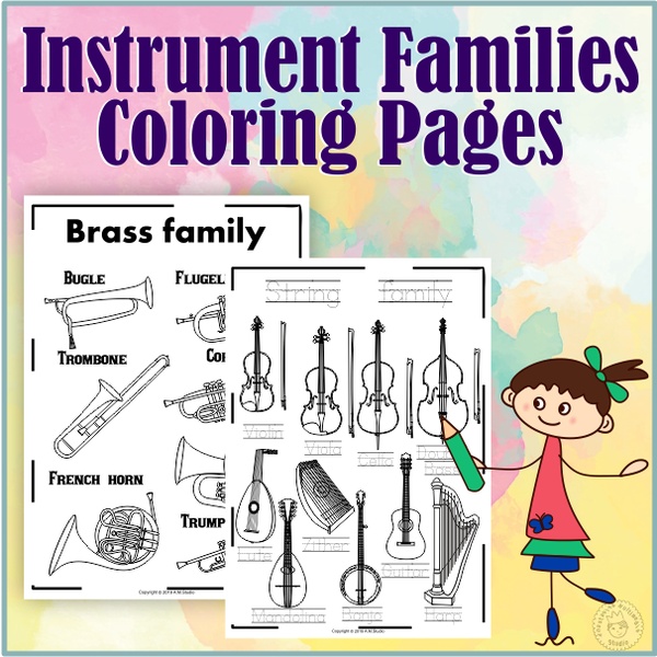 Instrument Families Coloring Pages
