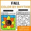 Image for Fall Color by Rhythm Activities | Music Color by Code | Standard Notation product