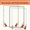 Image for Music Borders with String Instruments product