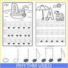 Image for Alto Clef Tracing Music Worksheets for Summer product