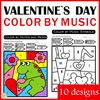 Image for Valentine`s Day Music Color by Code Pages product