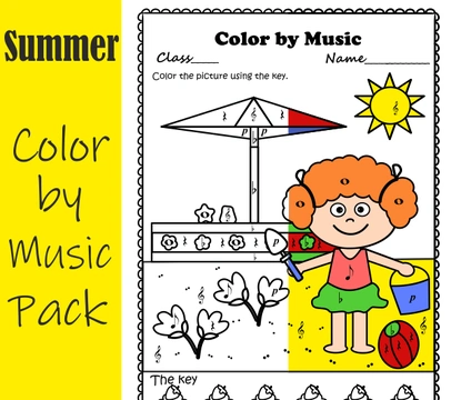 Summer Color by Note Music Pack | Note Rest Dynamics