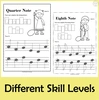 Image for Tracing Music Notes Worksheets for kids product