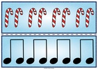 Image for Christmas Music Rhythm Matching Game {Ta, Ti-Ti, Rest} {Google Slides + PDF} product