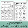 Image for Alto Clef Note Name Worksheets for Christmas product