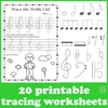 Image for Musical Tracing Worksheets Bundle for Spring product