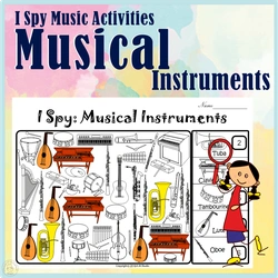 Image for I Spy Musical Instruments Coloring Games product