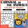 Image for The Carnival of the Animals – Music Coloring by Code | Notes, Treble & Bass product