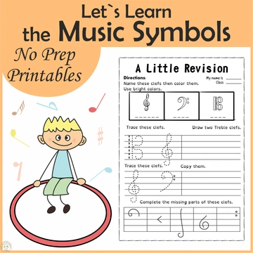 Let`s Learn the Music Symbols {No Prep Printables Bundle}