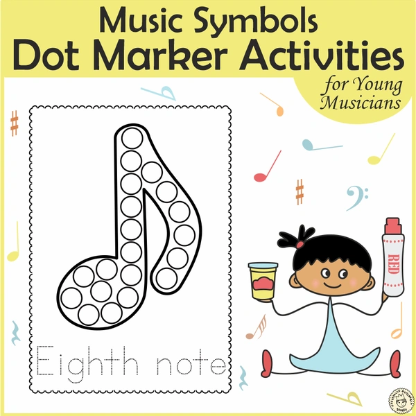 Music Notes & Symbols Dot Marker Activities
