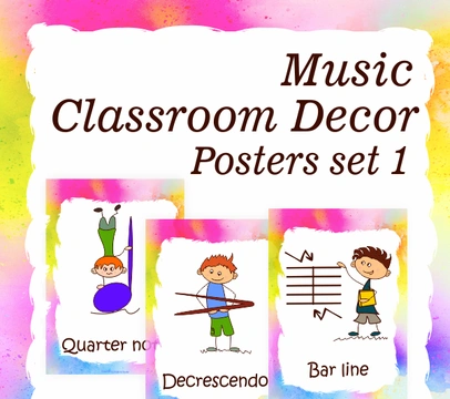 Music Classroom Decor Posters set 1