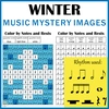 Image for Winter Music Color by Note Mystery Pictures product