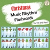 Image for Christmas Music Rhythm Flashcards {Ta, Ti-Ti, Rest} {Google Slides + PDF} product