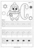 Image for Alto Clef Tracing Music Notes Worksheets for Winter product