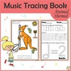Music Tracing Book | Animal Themed