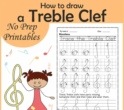 How to draw a Treble Clef