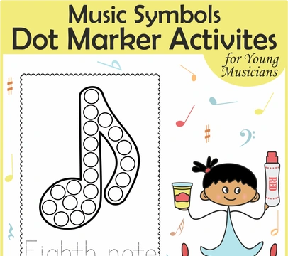 Music Notes & Symbols Dot Marker Activities