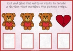 Image for Kindergarten Valentine`s Day Music Activity | Create a Rhythm | Ta, Ti-Ti, Rest product