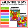 Image for Valentine`s Day Music Color by Code Bundle product
