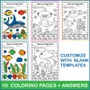 Image for Ocean Animals Color by Treble Clef Note Names Pages and Worksheets product